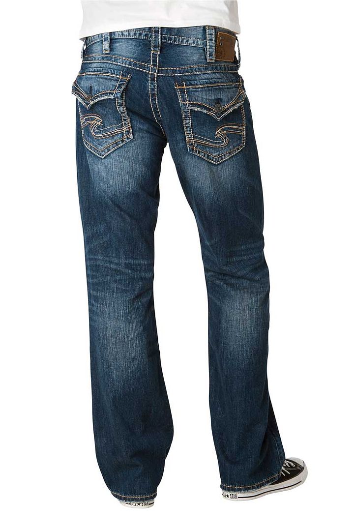 Silver Jeans Men Zac Flap Relaxed Fit Straight Leg Inseam 30,32,34 ...